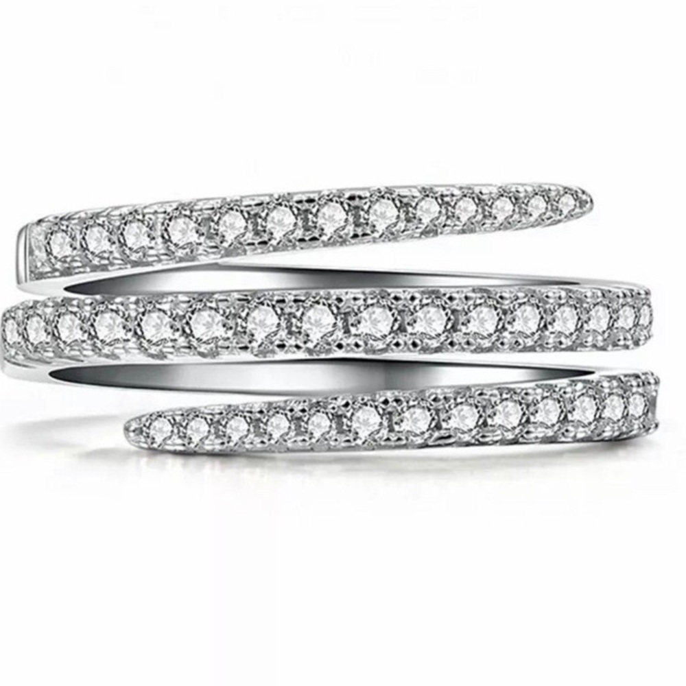 Sterling silver multi rows ring - Picture 5 of 5